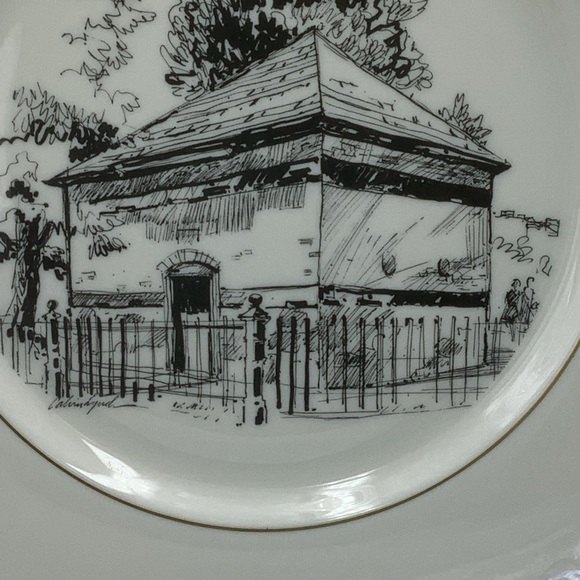 Vintage 1971 Castleton China Fort Pitt Blockhouse 10 3/4” Collector Plate - Picture 7 of 10